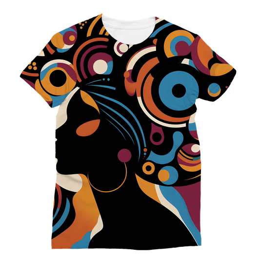 Abstract African Art Afrocentric Classic Sublimation Women's T-Shirt