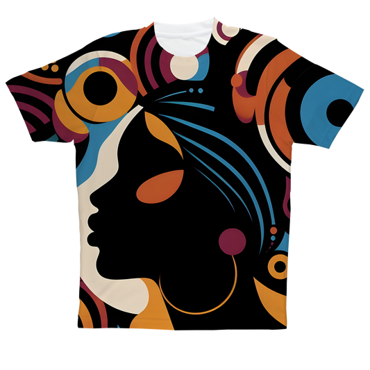 Abstract African Art Afrocentric Sublimation Performance Adult T-Shirt