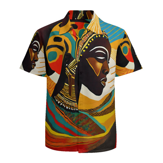 Afrocentric Men's Short Sleeves Shirt